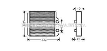 Теплообменник AVA QUALITY COOLING TO6368