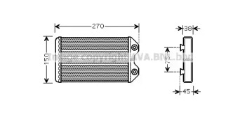 Теплообменник AVA QUALITY COOLING TO6369