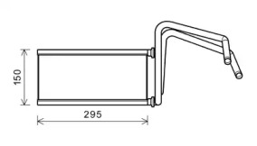Теплообменник, отопление салона AVA QUALITY COOLING TO6714