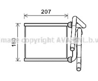 Теплообменник, отопление салона AVA QUALITY COOLING TO6727