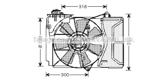 Вентилятор AVA QUALITY COOLING TO7503