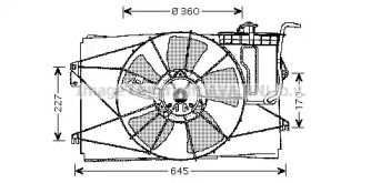 Вентилятор AVA QUALITY COOLING TO7524