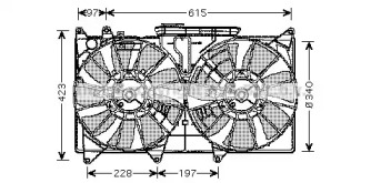 Вентилятор AVA QUALITY COOLING TO7535