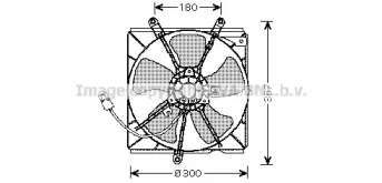 Вентилятор, охлаждение двигателя AVA QUALITY COOLING TO7540