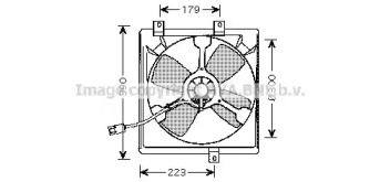 Вентилятор, охлаждение двигателя AVA QUALITY COOLING TO7545