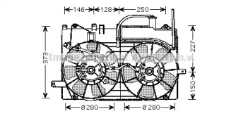 Вентилятор AVA QUALITY COOLING TO7549