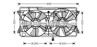 Вентилятор AVA QUALITY COOLING TO7550