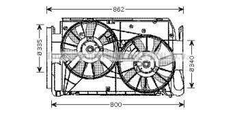 Вентилятор AVA QUALITY COOLING TO7551