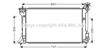 Теплообменник AVA QUALITY COOLING TOA2333