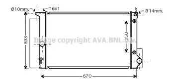 Теплообменник AVA QUALITY COOLING TOA2474