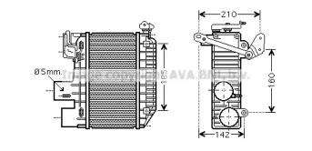 Теплообменник AVA QUALITY COOLING TOA4365