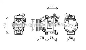 Компрессор AVA QUALITY COOLING TOAK667