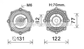 Сцепление AVA QUALITY COOLING TOC587