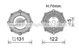 Сцепление AVA QUALITY COOLING TOC590