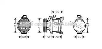 Компрессор AVA QUALITY COOLING TOK444