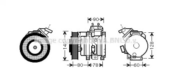 Компрессор AVA QUALITY COOLING TOK448