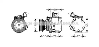 Компрессор AVA QUALITY COOLING TOK466