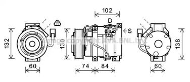 Компрессор AVA QUALITY COOLING TOK611