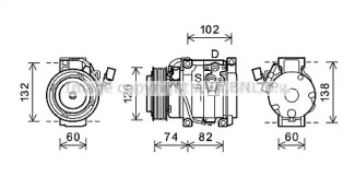 Компрессор AVA QUALITY COOLING TOK636