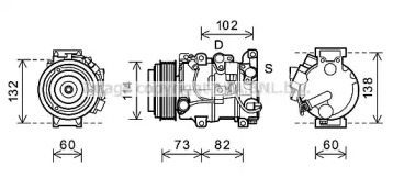 Компрессор AVA QUALITY COOLING TOK639