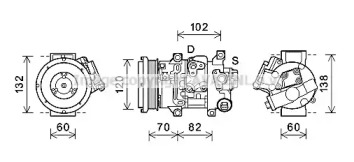 Компрессор AVA QUALITY COOLING TOK721