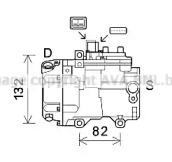 Компрессор, кондиционер AVA QUALITY COOLING TOK723