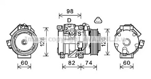 Компрессор AVA QUALITY COOLING TOK724