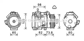 Компрессор AVA QUALITY COOLING TOK726