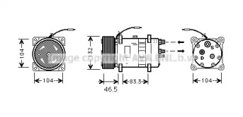 Компрессор AVA QUALITY COOLING VLAK026