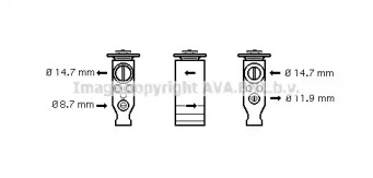 Клапан AVA QUALITY COOLING VO1160