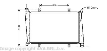 Радиатор, охлаждение двигателя AVA QUALITY COOLING VO2130