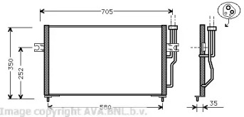 Конденсатор AVA QUALITY COOLING VO5086