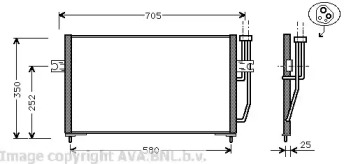 Конденсатор AVA QUALITY COOLING VO5128