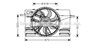 Вентилятор AVA QUALITY COOLING VO7508