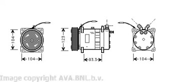 Компрессор AVA QUALITY COOLING VOK102