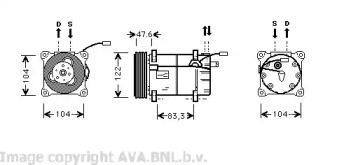 Компрессор AVA QUALITY COOLING VOK109