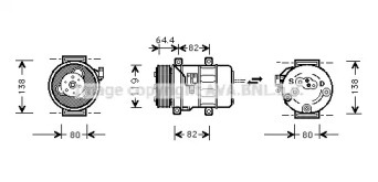 Компрессор AVA QUALITY COOLING VOK113