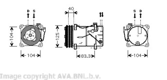 Компрессор AVA QUALITY COOLING VOK119