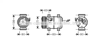 Компрессор AVA QUALITY COOLING VOK120