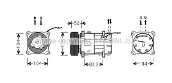 Компрессор AVA QUALITY COOLING VOK122