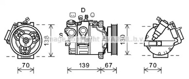 Компрессор AVA QUALITY COOLING VOK167