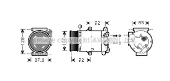 Компрессор AVA QUALITY COOLING VOK184