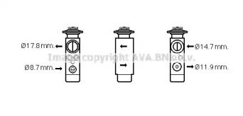 Клапан AVA QUALITY COOLING VW1113