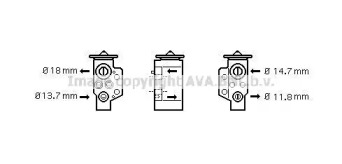 Клапан AVA QUALITY COOLING VW1243