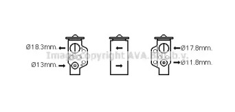 Клапан AVA QUALITY COOLING VW1333