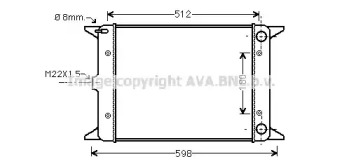 Теплообменник AVA QUALITY COOLING VW2005