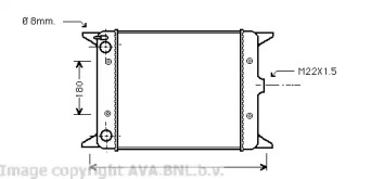 Теплообменник AVA QUALITY COOLING VW2012