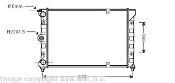 Теплообменник AVA QUALITY COOLING VW2018