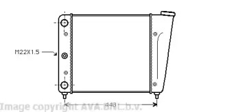 Теплообменник AVA QUALITY COOLING VW2022