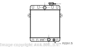 Радиатор, охлаждение двигателя AVA QUALITY COOLING VW2024